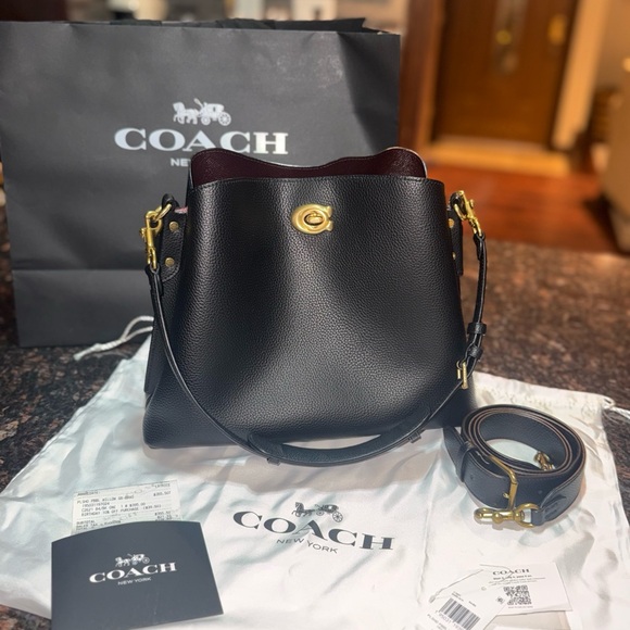 Coach Black Willow Shoulder Bag - Picture 1 of 15